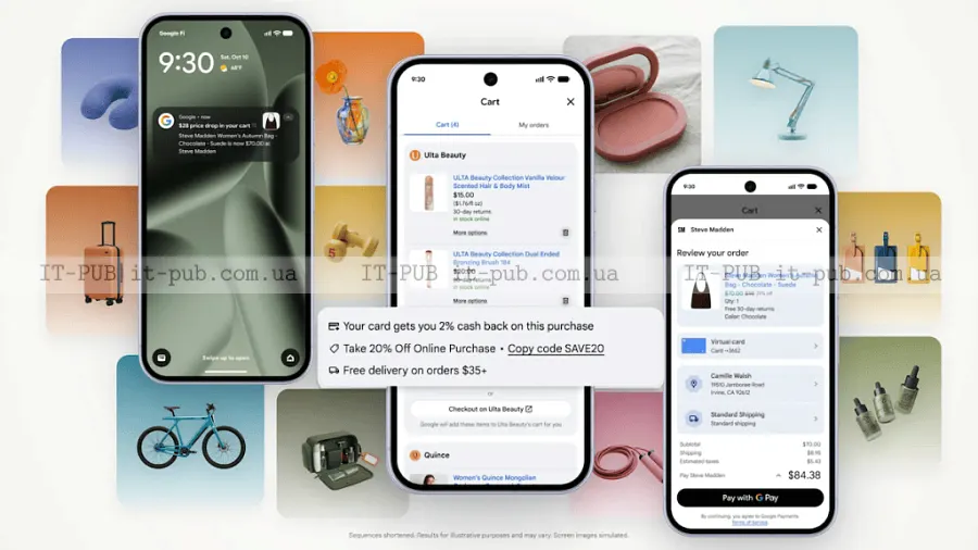 Google запустила Universal Cart для покупок у США