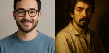 ChatGPT уявляє себе як усміхненого білого чоловіка з темним волоссям