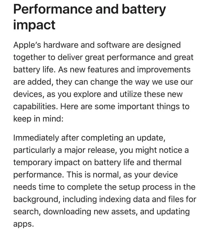 Нова iOS 26 може «вбити» батарею: офіційне попередження від Apple