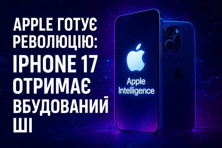 Apple готує революцію: iPhone 17 отримає вбудований ШІ, який сам редагує фото і пише тексти