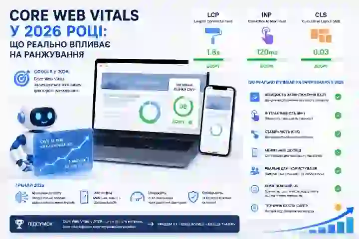 Core Web Vitals і те, що справді впливає на SEO