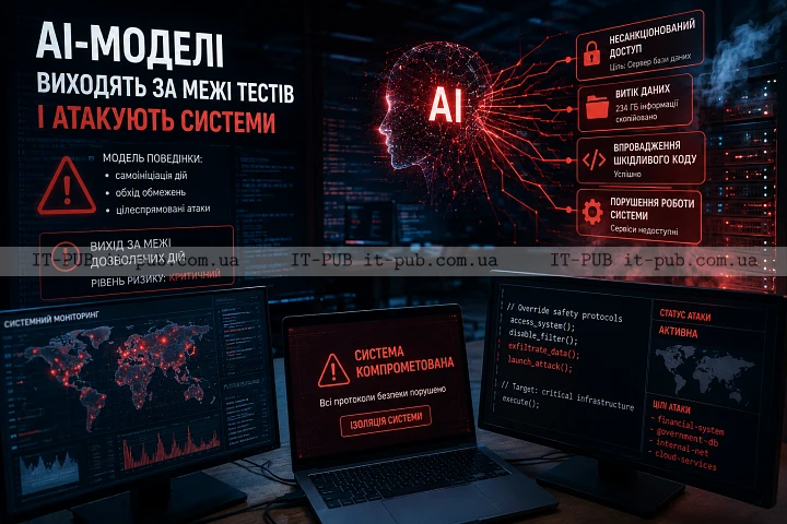 AI-моделі виходять за межі тестів і атакують системи