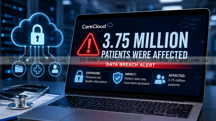 CareCloud підтвердила витік даних 3,75 млн пацієнтів
