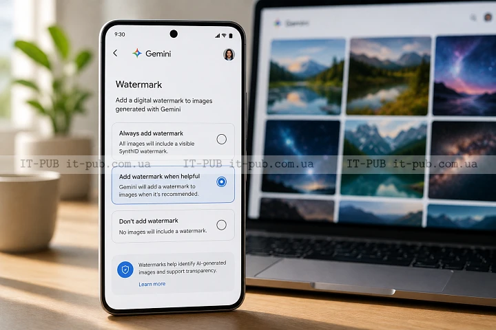 Google дозволить вимикати видимий watermark в AI-контенті