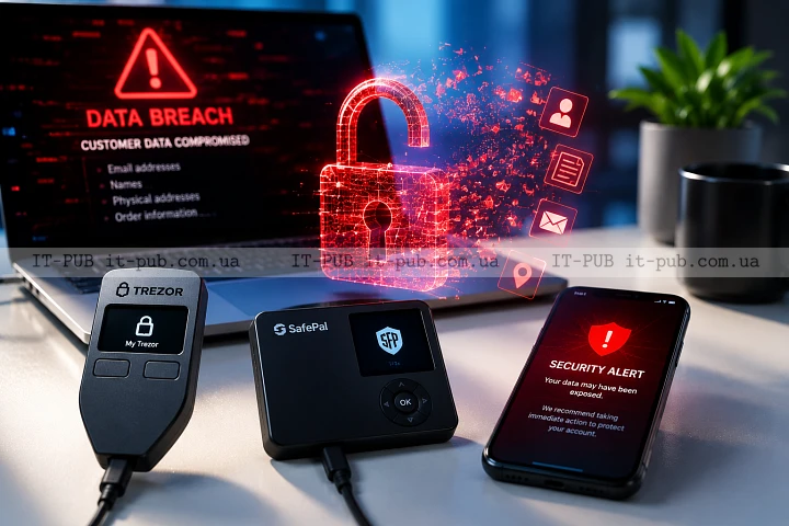 У Trezor і SafePal витекли дані клієнтів через партнерів