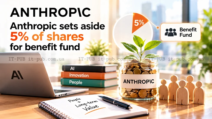 Anthropic sets aside 5% of shares for benefit fund