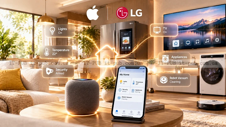 Apple і LG готують лінійку пристроїв для розумного дому