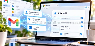 Chrome отримав AI-автозаповнення з даними з Gmail